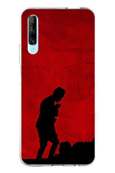 TechTree حافظة سيليكون أتاتورك مطبوع متوافقة مع هاتف هواوي بي سمارت برو مع تف...