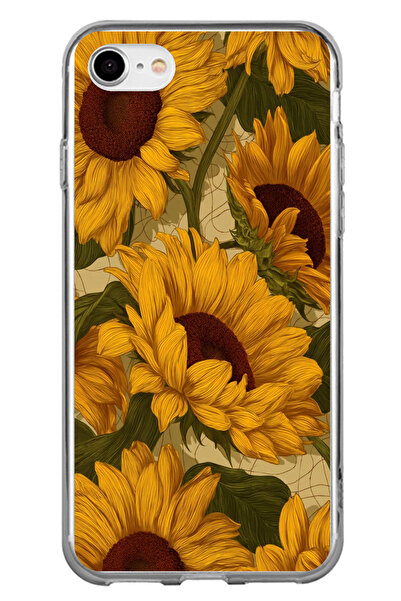 TechTree iPhone 7-8-Se 2020 Compatible Golden Yellow Sunflower Garden Printed...