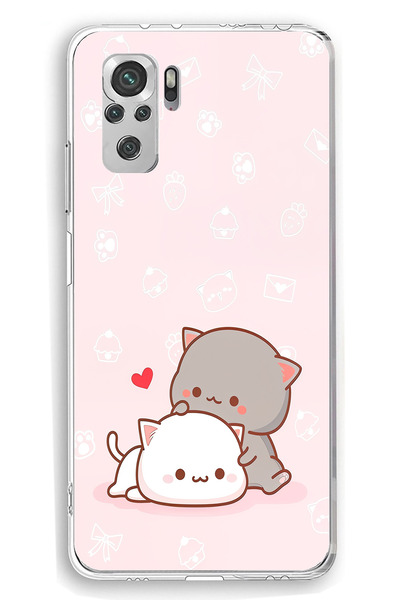 TechTree حافظة سيليكون متوافقة مع هاتف Redmi Note 10 / 10S، لطيفة وريموتية، مطبوع