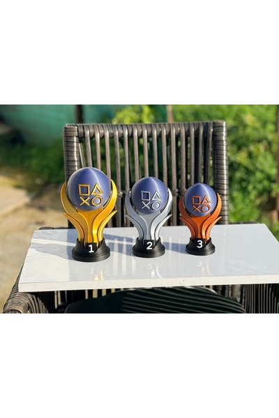 Goplast Premium Playstation Game Trophy Set – Gold Silver Bronze |   1-2-3 De...