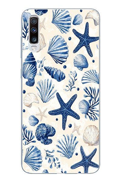 TechTree حافظة سيليكون مطبوع متوافقة مع هاتف سامسونج جالاكسي A50-A30S بنمط صد...