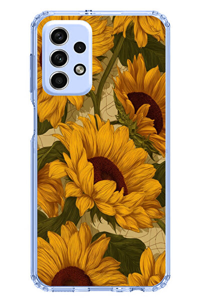 TechTree حافظة سيليكون متوافقة مع هاتف سامسونج جالاكسي A33 باللون الأصفر الذه...