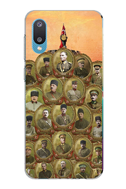 TechTree حافظة سيليكون متوافقة مع هاتف سامسونج جالاكسي A02 من أتاتورك وقادة ا...