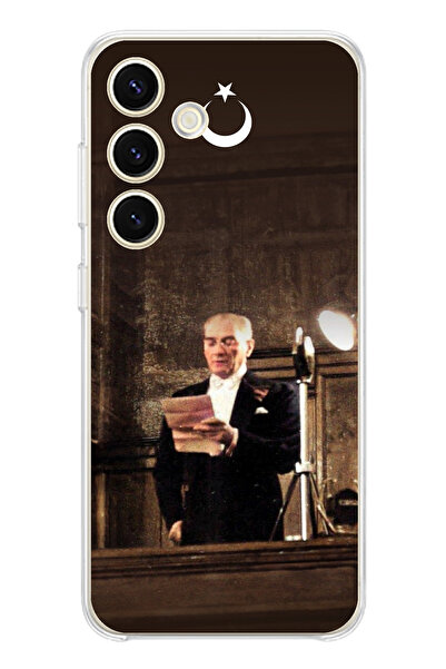 TechTree حافظة سيليكون متوافقة مع هاتف سامسونج جالاكسي S24، مناسبة لـ Atatürk...