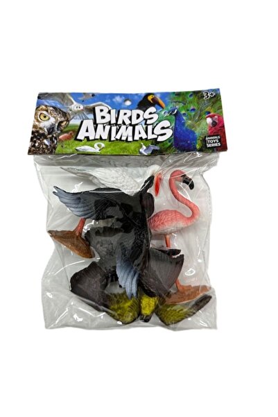 OEM Set de 5 figurine cu păsări exotice