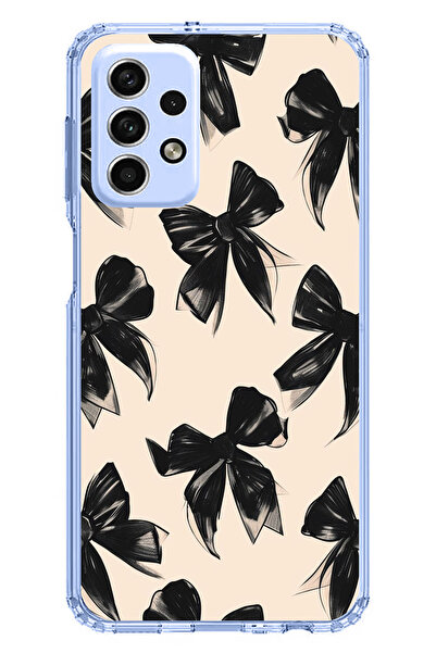 TechTree حافظة سيليكون متوافقة مع هاتف سامسونج جالاكسي A33 باللون الأسود مطبوع