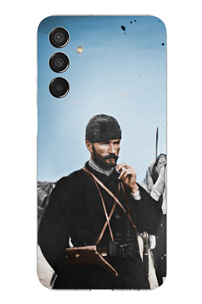 TechTree حافظة سيليكون متوافقة مع هاتف سامسونج جالاكسي M15 من أتاتورك سيهيفيدي مطبوع