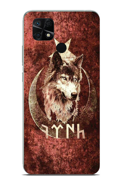 TechTree حافظة سيليكون مطبوع متوافقة مع هاتف Redmi 10C - POCO C40 مع نمط جوك تركي ونقش بوزكويرت