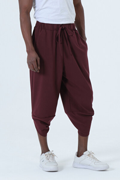 RELAXL Large Size Unisex Burgundy Modern Baggy Pants 2Xs-10Xl