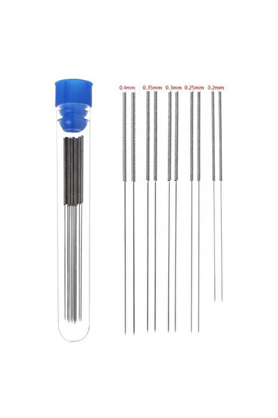 Alkatronik Nozül Temizleme İğnesi 10 Adet 0.2mm 0.25mm 0.3mm 0.35mm 0.4mm 3D ...