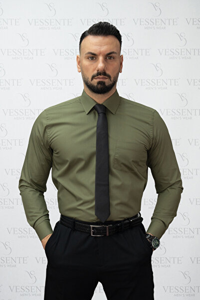 VESSENTE Hediye Kutulu Premium Kalite Regular Cepli Pamuklu Uzun Kollu Düz Ha...