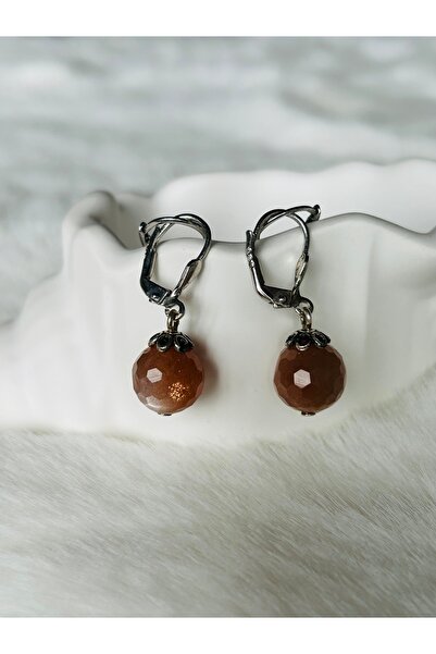 DIVA STONES Güneş Taşı Gümüş Küpe