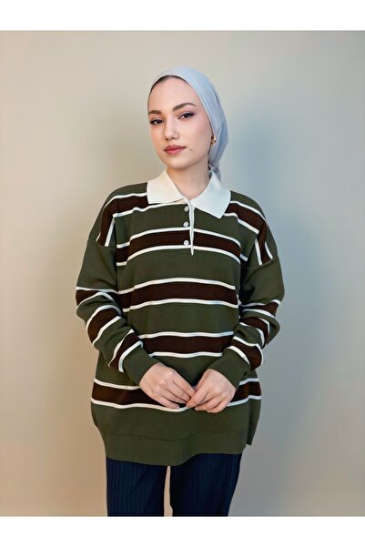 luazul Polo Collar Knitwear Sweater