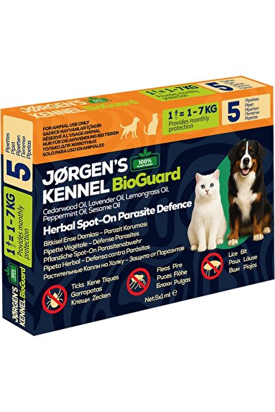 AyrStore Kedi & Köpek Dış Parazit Bitkisel Damla – Pire, Bit, Kene Koruması 5×1 ml