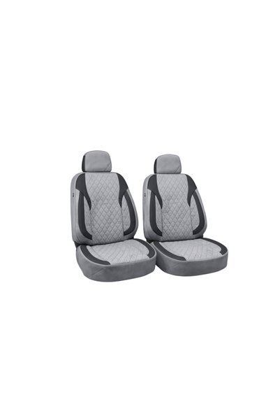 Lumi LUXURY Huse scaune auto universale fractionate XL Premium compatibile SUV si Limuzine gri negru