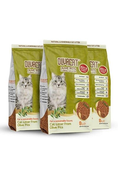 AyrStore Zeytin Çekirdeğinden Üretilen Aktif Karbonlu Doğal Kedi Kumu 24 L