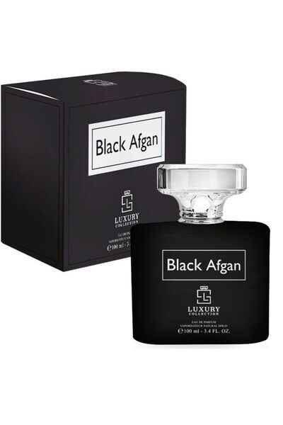 LUXURY Black Afgan unisex eau de parfum, 100 ml, woody and oriental aroma + refillable dispenser