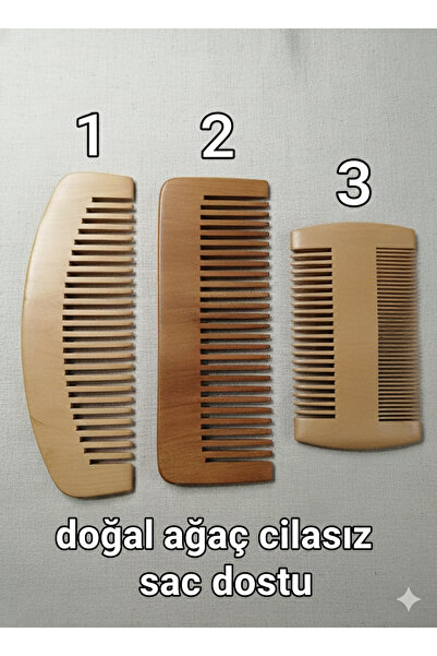 Efsoon Organics مشط خشب الزان - جودة عالية صديقة للشعر وهيكل متين