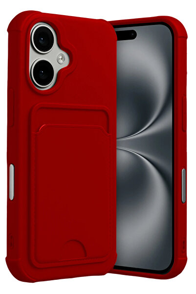 NewFace Sptrns Apple iPhone 17 Kelvin Silicone with Business Card (174742) - Red