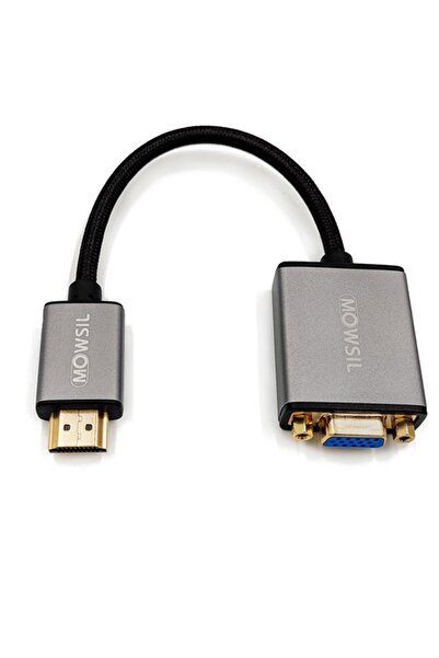 advisor Mowsil HDMI to VGA Adapter, HDMI Male to VGA Female, 1080p Resolution...