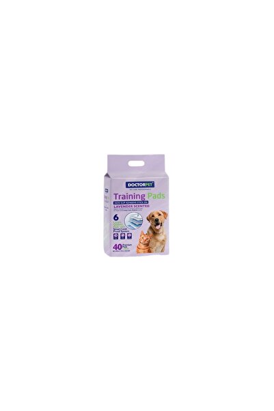 Doctor Pet Dr. Pet Pads Lavender Scented Dog and Cat Pads, 40 Pieces, 60*60 cm