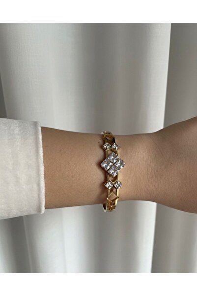 Winy Concept Kadın Kelepçe Bilezik Lüx Taşlı