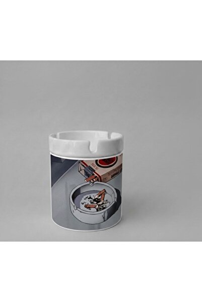 sartre art Ретро пепелник Дизайн Безмирисваща табакера Пепелник