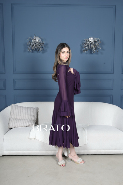 BRATO Barbie jacket dress with shawl