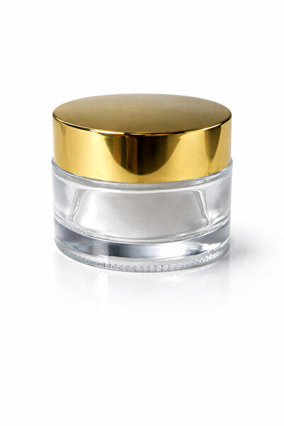 makrobay 10 Pieces 50 ml Luxury Glass Cream Jars - Thick Bottom Leak-Proof Lid