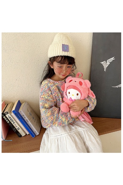 Livava Melody Mini Plush Bag Children's Backpack with Zipper and Adjustable S...