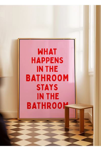 ARTHOUSECOLLECTIVE Poster pentru baie - Tipografie / Baie / Colectie WC - Pos...