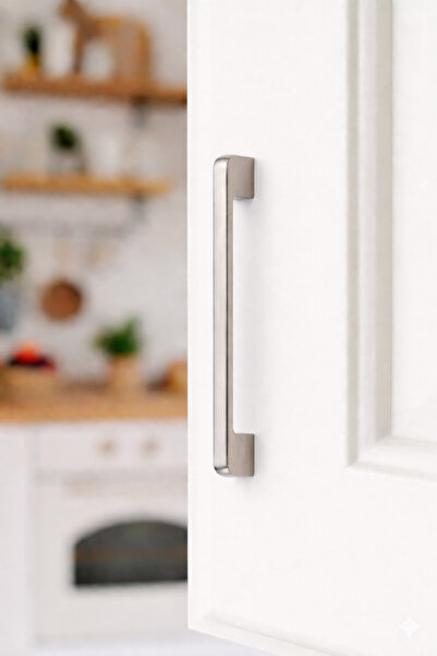 BERFİNO مقبض إينوكس 160 مم - مقبض خزانة أثاث عصري (عبوة من 5 قطع)