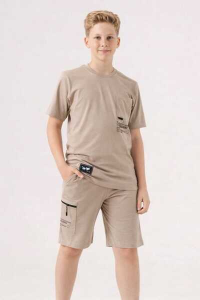 SURVIVOR SET PANTALONI SCURTĂ CU DETALII DE BĂRBAȚI