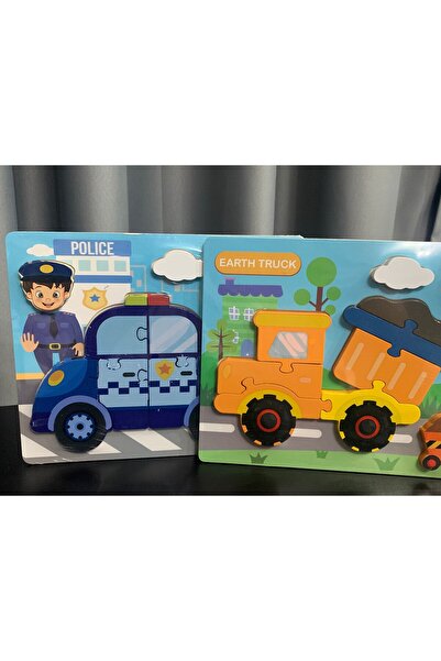 OEM Educational 2-piece puzzle set with vehicles for children