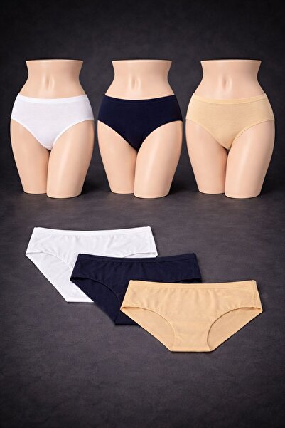 kilsun Beautiful and elegant women's panties, made in Turkey, 6 pieces, 3 dif...