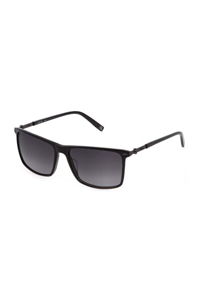 FILA Square Sunglasses for Men from Acetate SFI447 570700 - Shiny Black