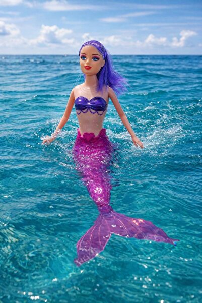 Akar Deniz Kızı Işıklı Oyuncak Mor