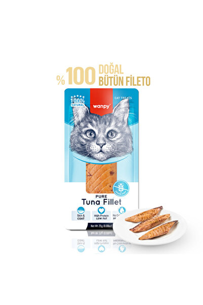 Wanpy Ton Balığı Fileto 25g Kedi Ödülü (6 Adet)
