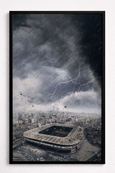 BuzzDesigns Şimşek Temalı Fenerbahçe Stadyumu (Çerçeveli)