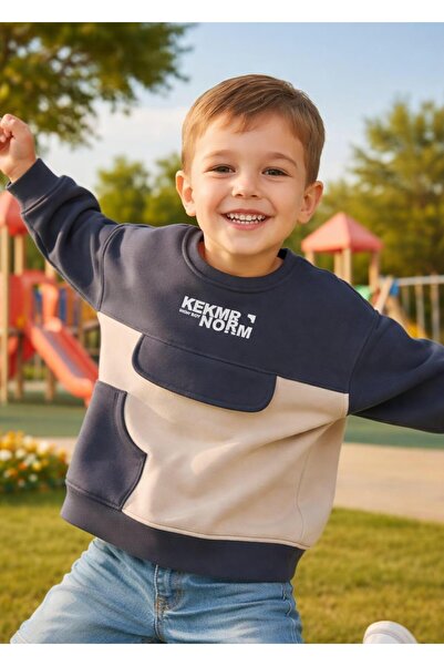 tuma collectıon Zimska majica za dečake, Pamuk komada, tri niti, Čupkani mate...