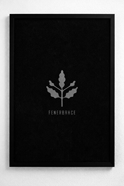 BuzzDesigns Minimal Fenerbahçe Amblemi Tablosu (Çerçeveli)