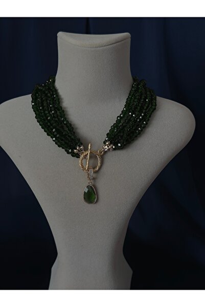 Butik قلادة حجرية متعددة الصفوف