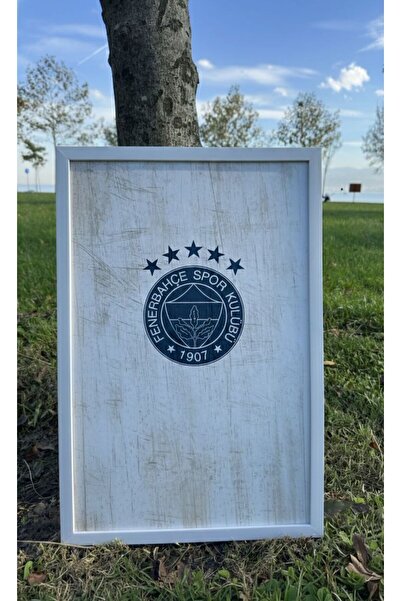 BuzzDesigns Minimal ve vintage Fenerbahçe arması (Çerçeveli)