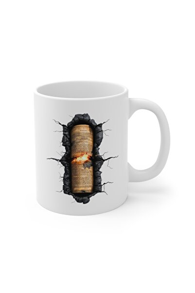 MRN Tasarım 3D Mug Cup Book Themed Special Design Porcelain Mug Cup - Gift Mug Cup 2