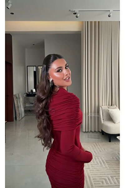 Kayla Soft red long dress