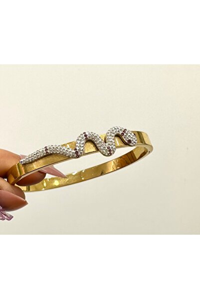 GLOW ACCESSORIES BAE سوار من الفولاذ المقاوم للصدأ مرصع بحجر الزركون على شكل ...