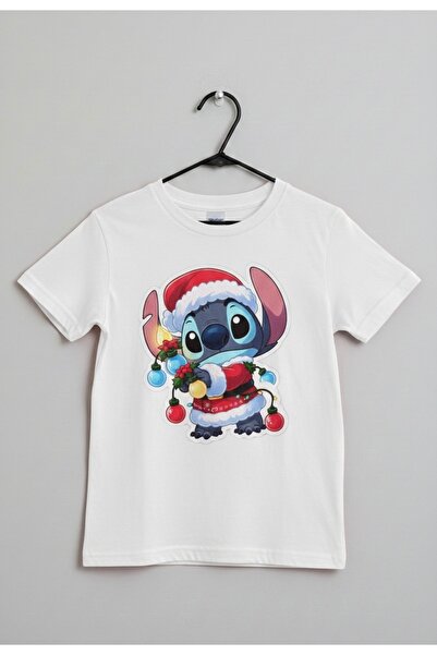 Tiny and Co تي شيرت ستيتش للعام الجديد مطبوع مصنوع من القطن بنسبة 100% للجنسين