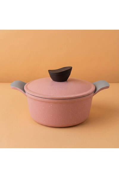 Jewel 28cm Nonstick Stockpot – Pink Cherry Marble Granite Coating, Home & Fam...