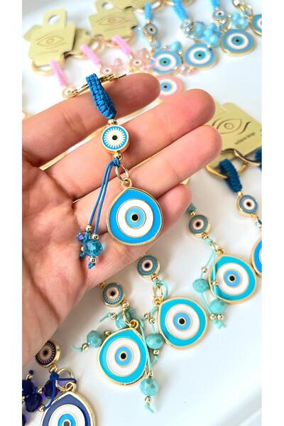 Cassime Turquoise String Eye Evil Eye Keychain