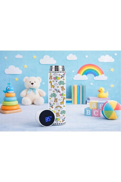 Borambalaj نمط شخصيات كرتونية على ترمس درجلي للأطفال